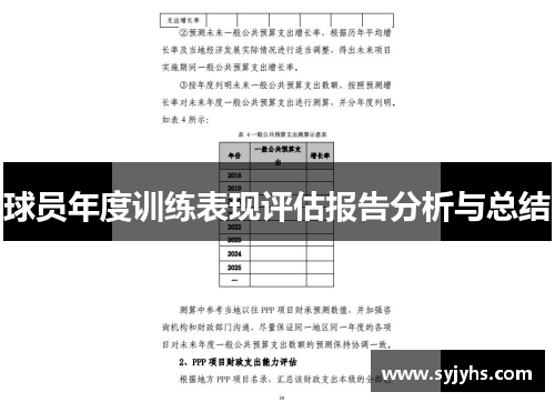 球员年度训练表现评估报告分析与总结